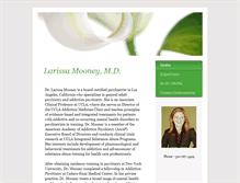 Tablet Screenshot of larissamooneymd.com